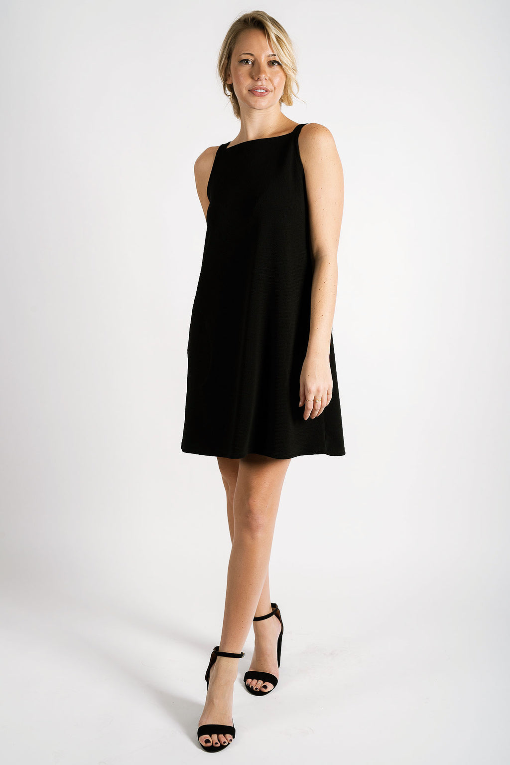 Sadie Square Neck Dress | Black