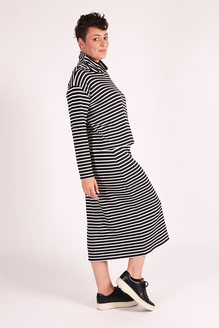 Beth Boxy Top | Bamboo Stripe