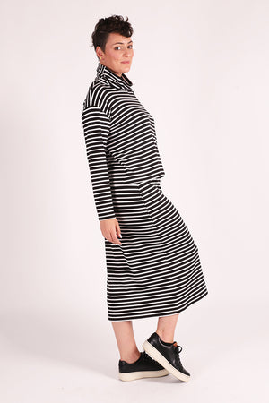 Beth Boxy Top | Bamboo Stripe