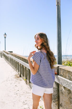 Boardwalk Top | Ticking Stripe