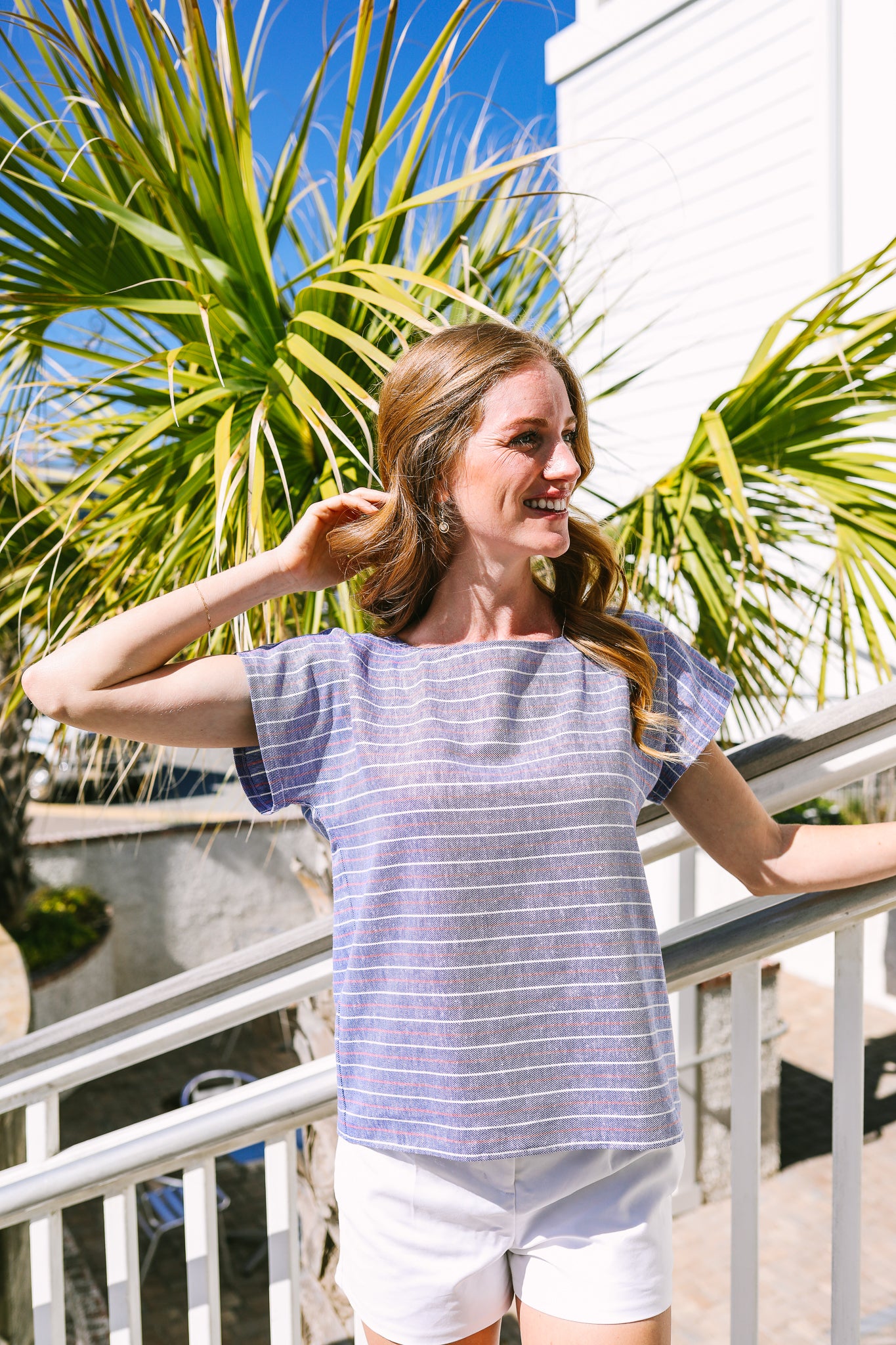 Boardwalk Top | Ticking Stripe