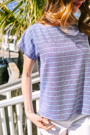 Boardwalk Top | Ticking Stripe