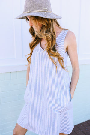 Latitude Dress | Oxford Stripe