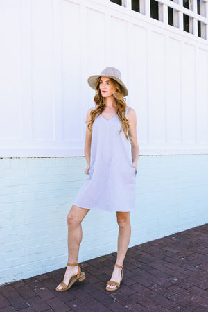 Latitude Dress | Oxford Stripe