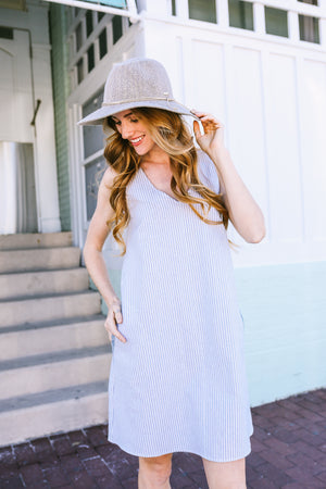 Latitude Dress | Oxford Stripe