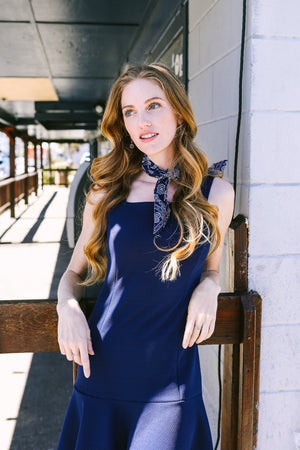 Flutterby Dress | Navy