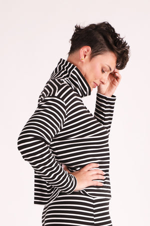 Beth Boxy Top | Bamboo Stripe