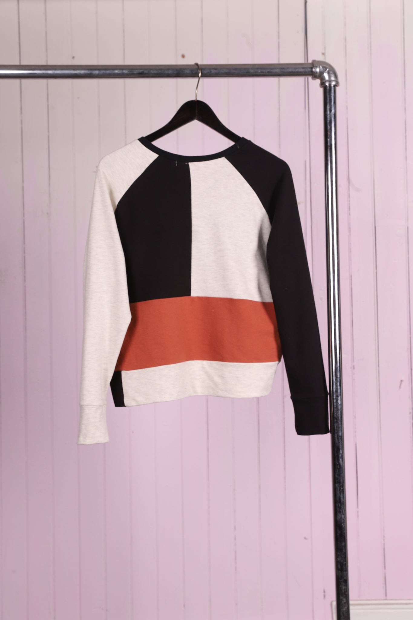 Stitched -Up Sweatshirt | Color-Block