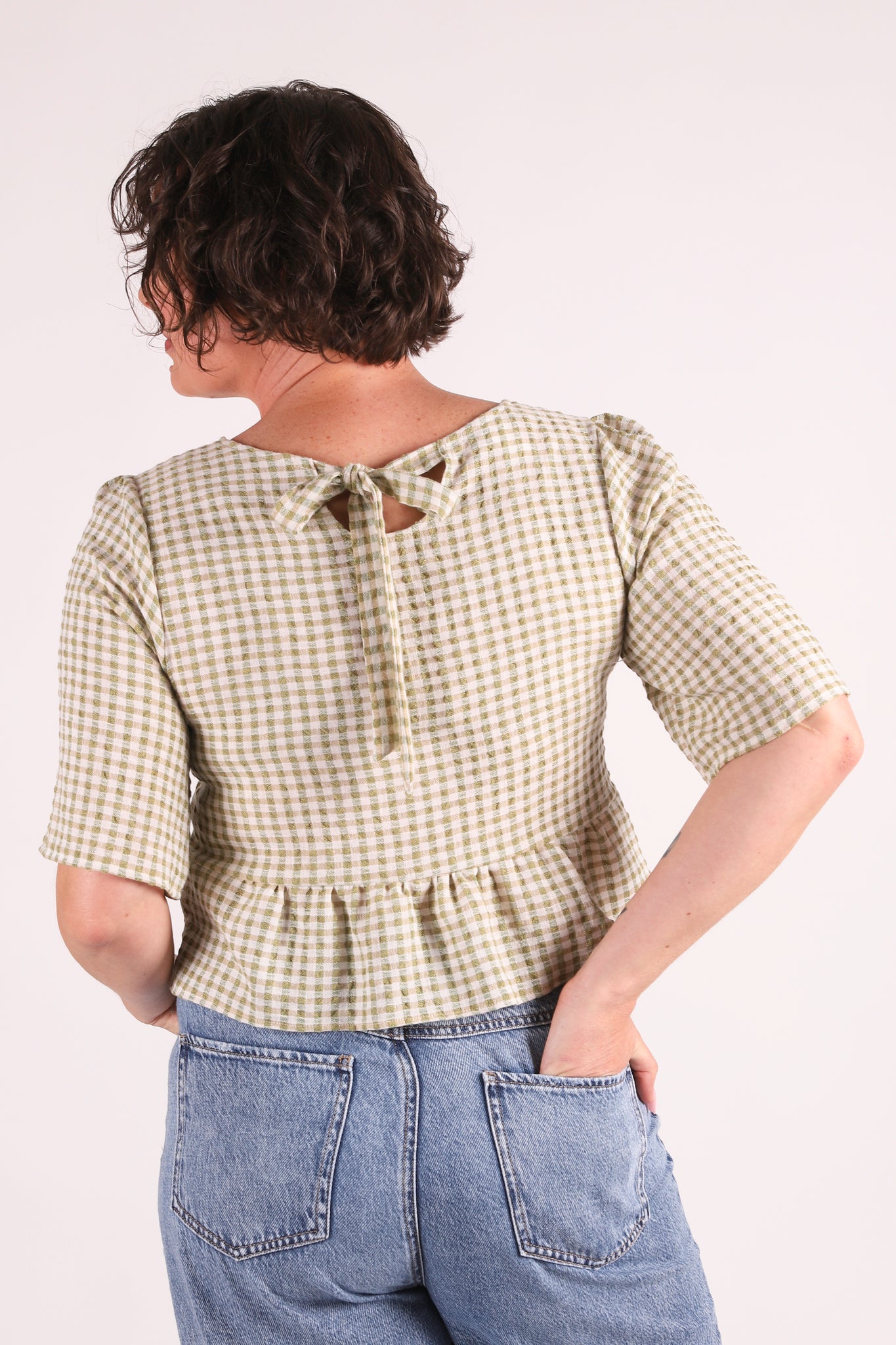 Back Bow Top | Hayride Gingham