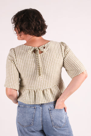 Back Bow Top | Hayride Gingham