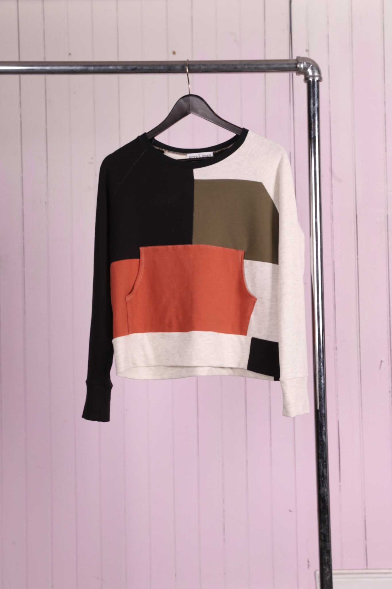 Stitched -Up Sweatshirt | Color-Block