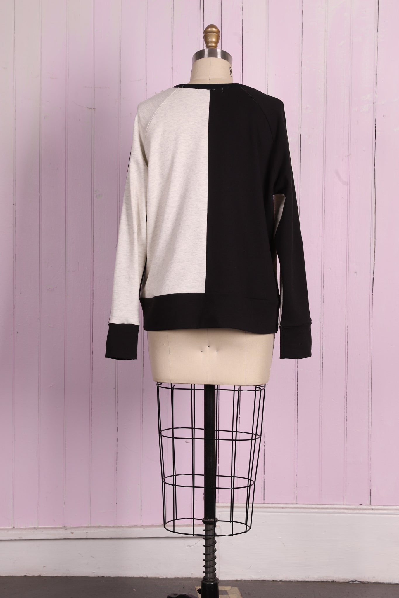 Stitched -Up Sweatshirt | Color-Block