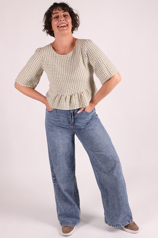 Back Bow Top | Hayride Gingham