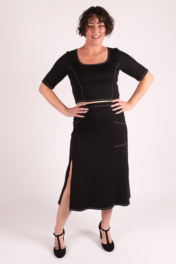 Celine Crop Top | Black
