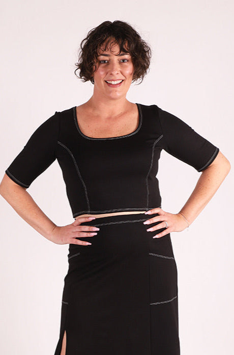 Celine Crop Top | Black