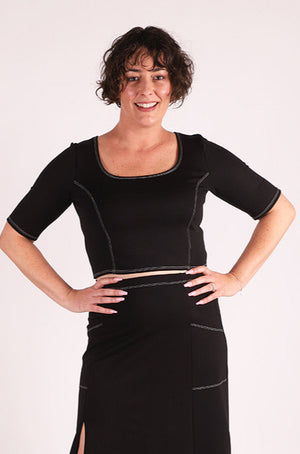 Celine Crop Top | Black