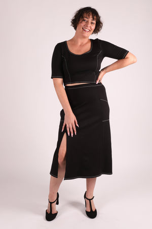 Pippa Pocket Skirt | Black