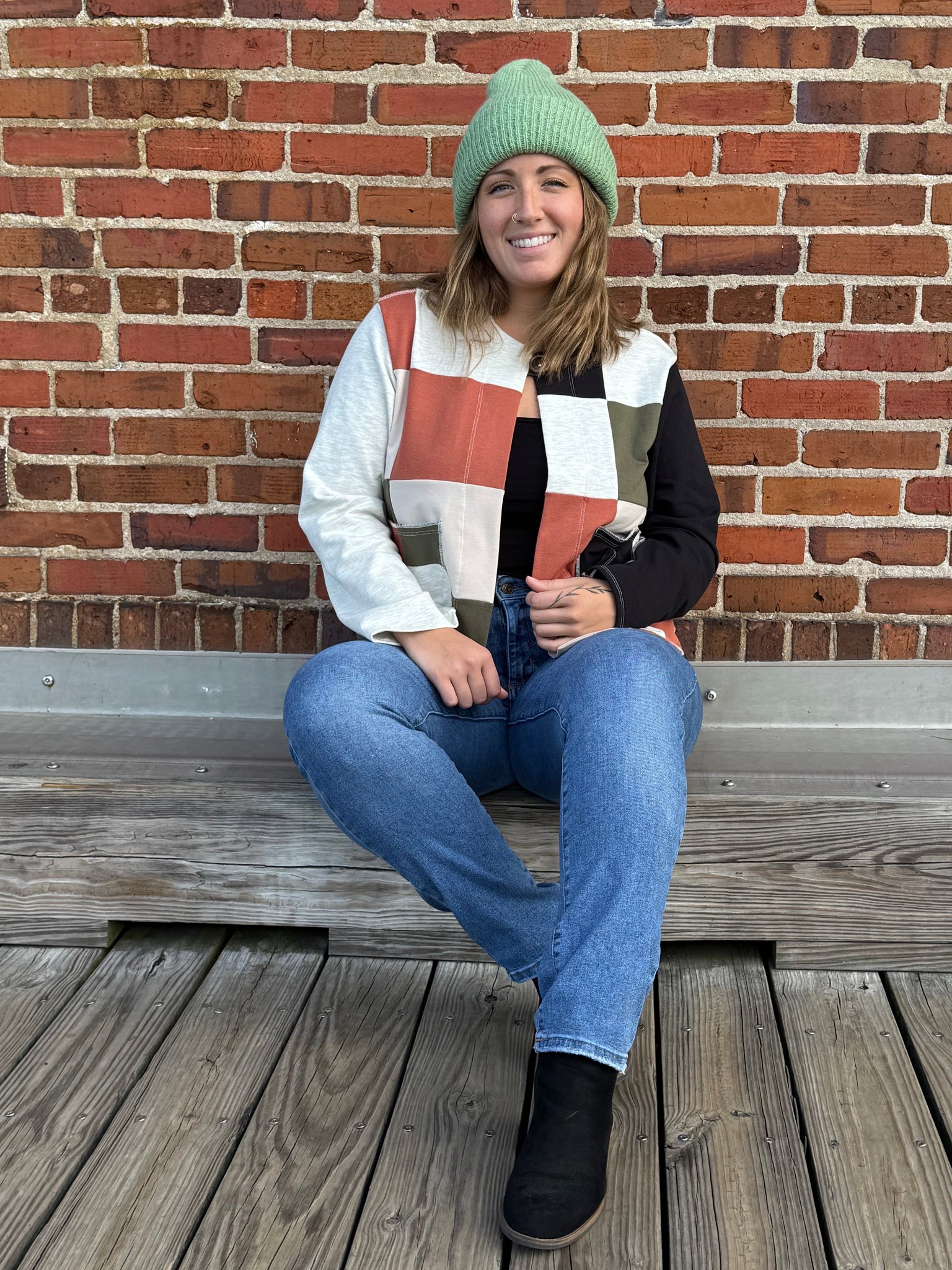 Stitched-Up Cardy | Patchwork | Custom available