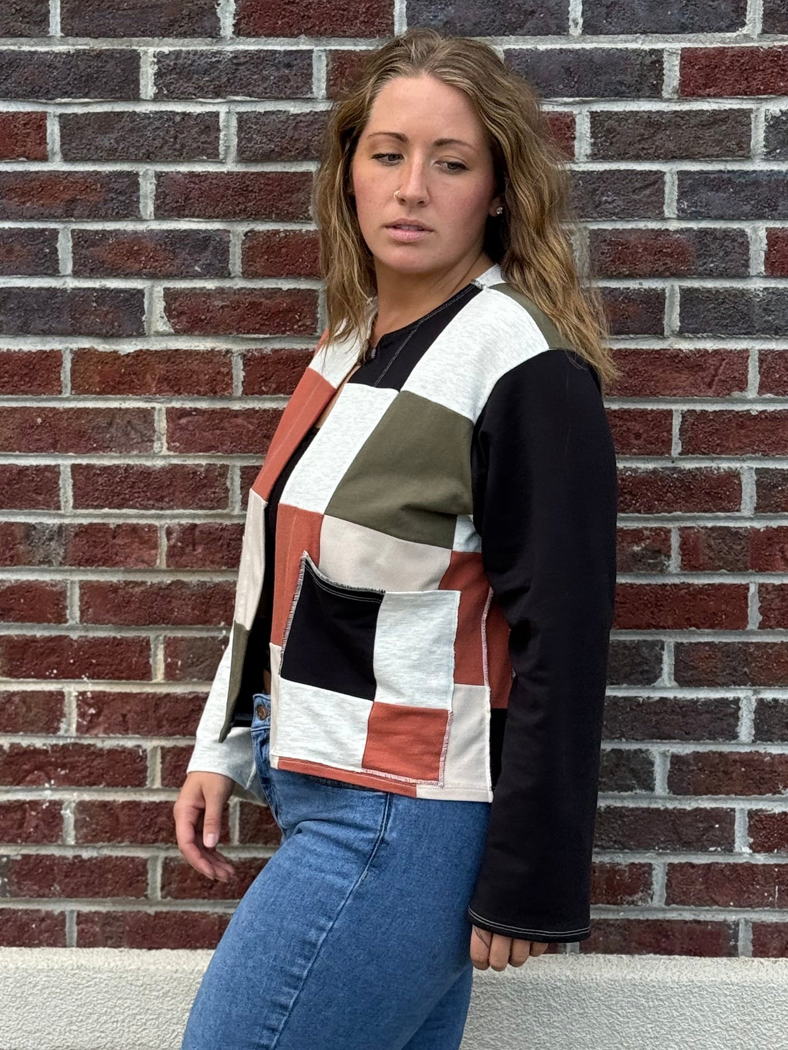 Stitched-Up Cardy | Patchwork | Custom available