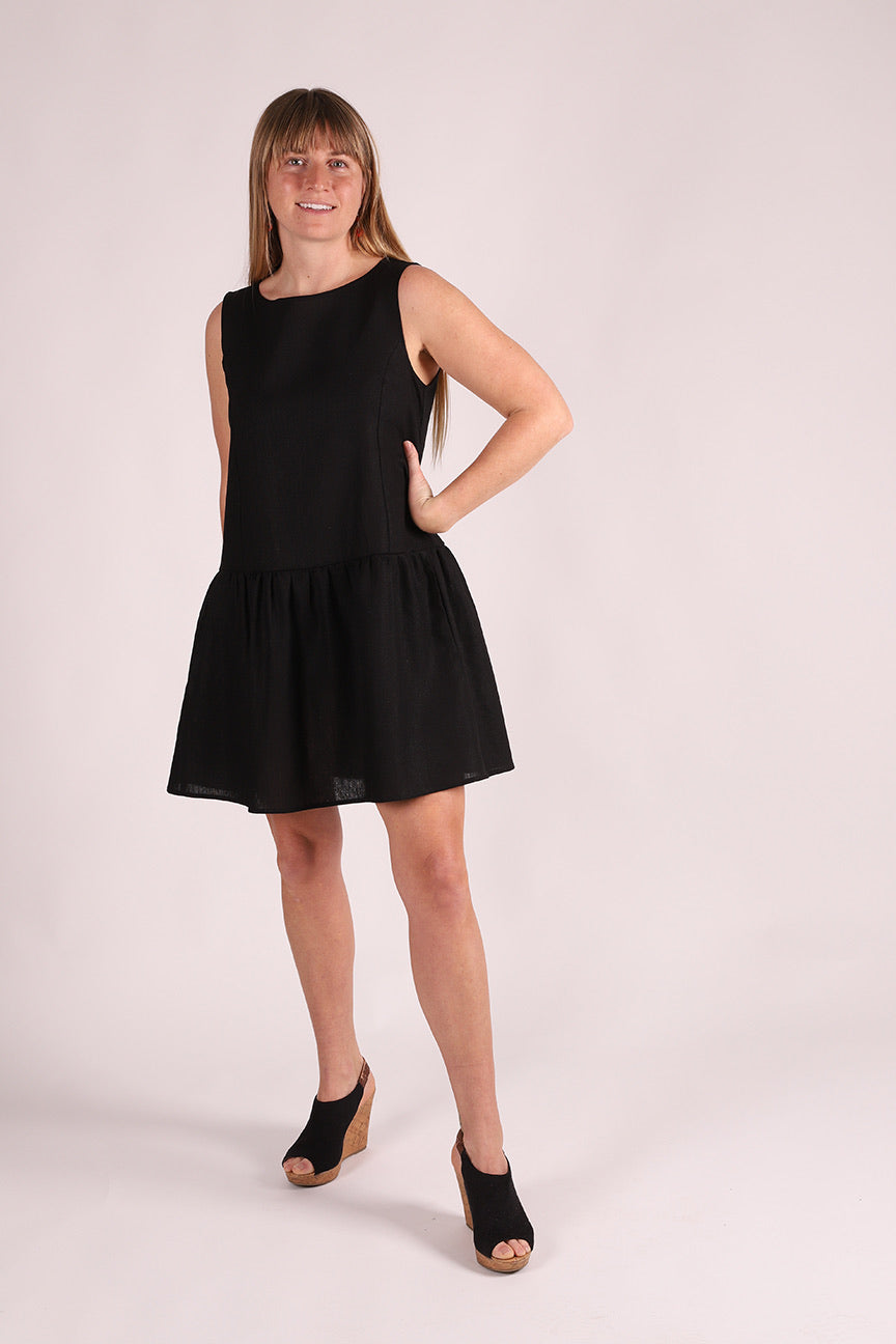 Drop Waist Tie Dress
