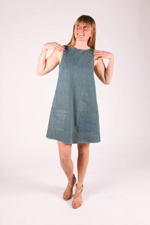 Meander Dress | Denim
