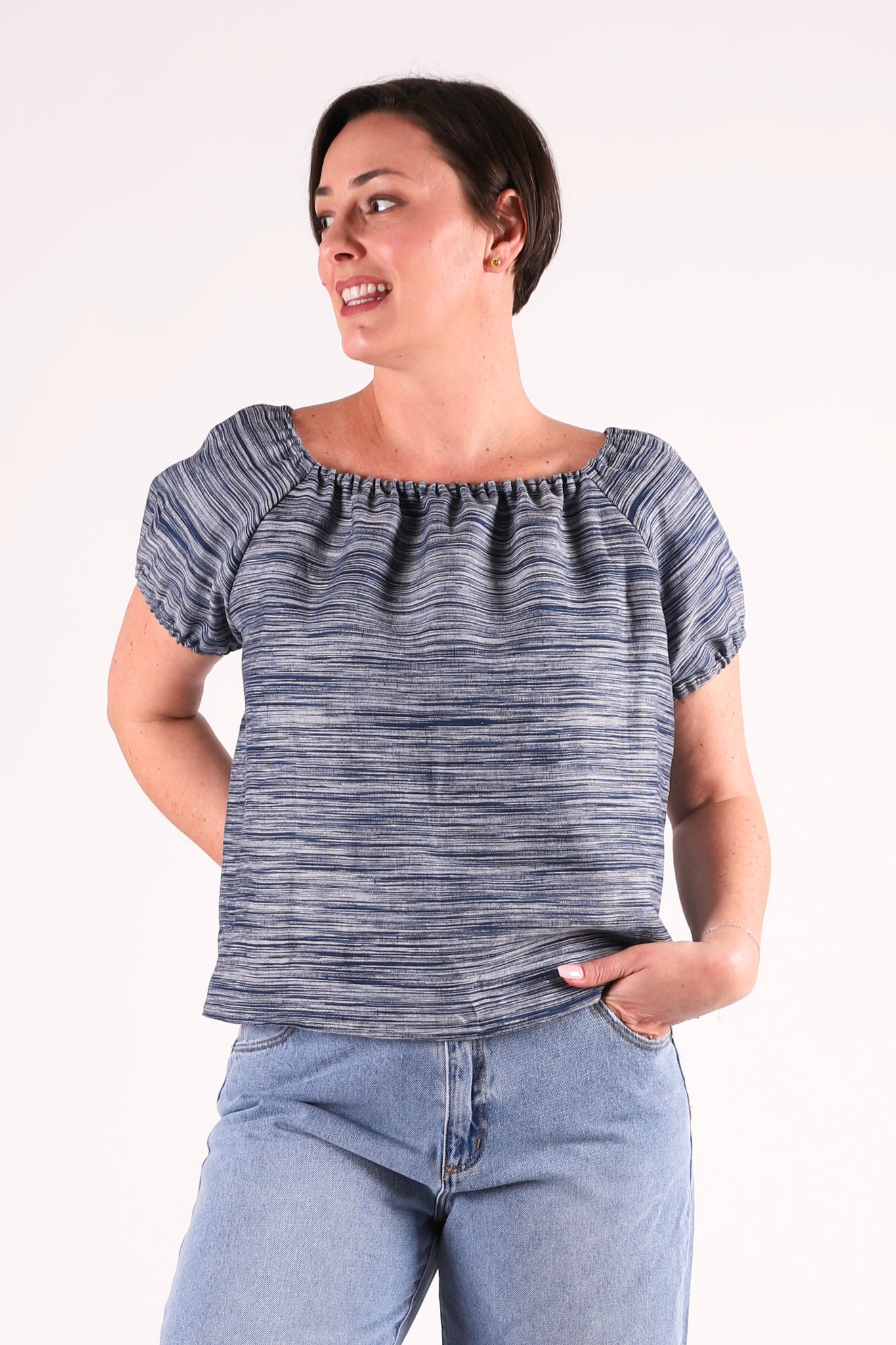 Tides Top | Space Dye Linen