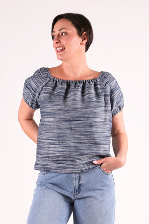 Tides Top | Space Dye Linen