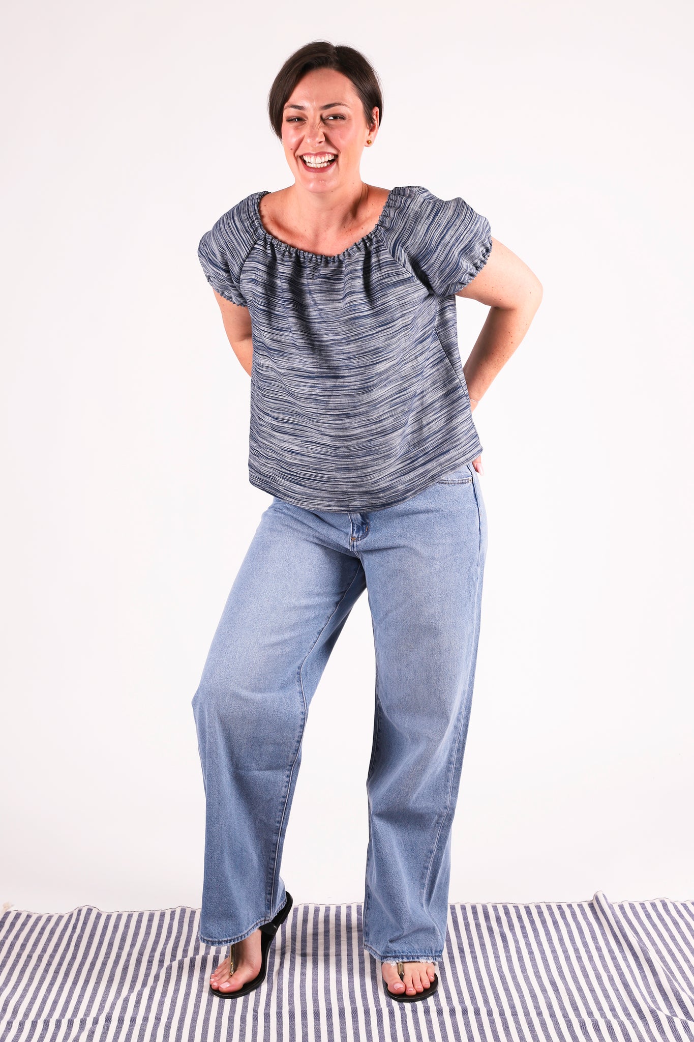Tides Top | Space Dye Linen