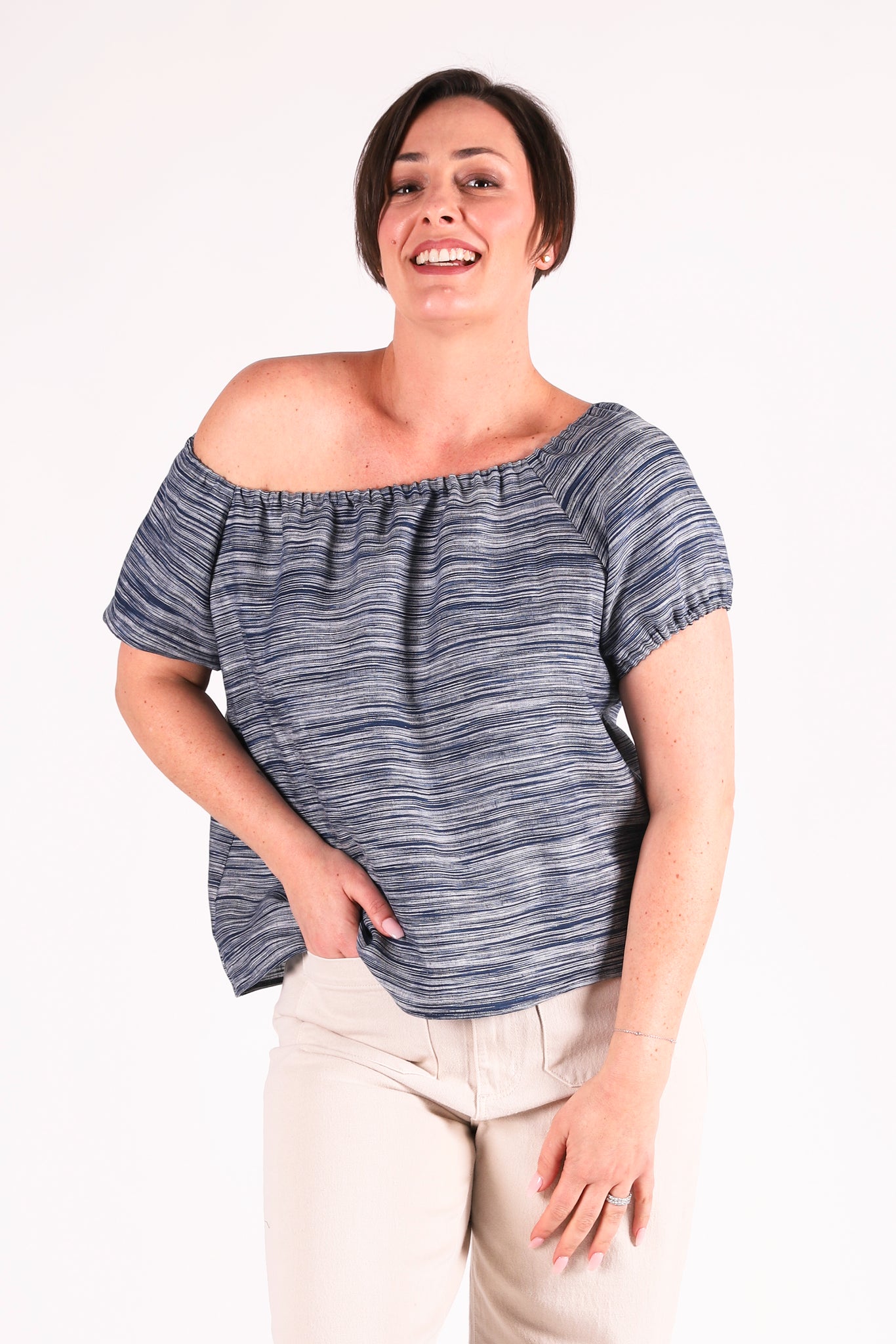 Tides Top | Space Dye Linen