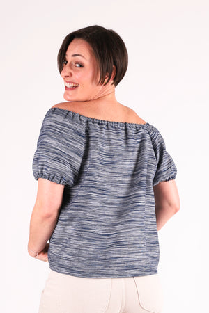 Tides Top | Space Dye Linen