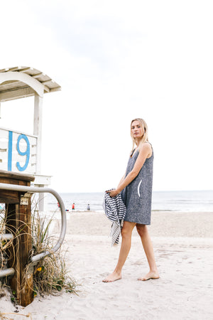 Latitude Linen Dress | Denim