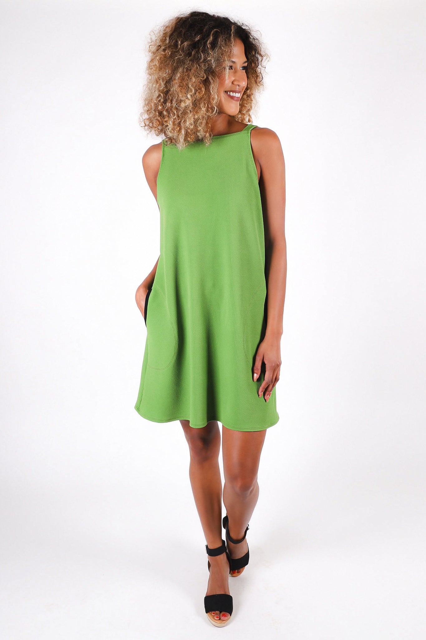 Sadie Square Neck Dress | Leaf