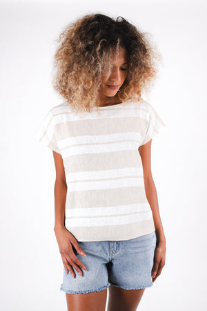 Boardwalk Top | Sand Stripe