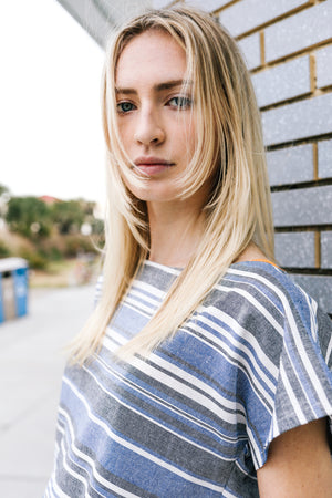 Boardwalk Top | Ombre Stripe