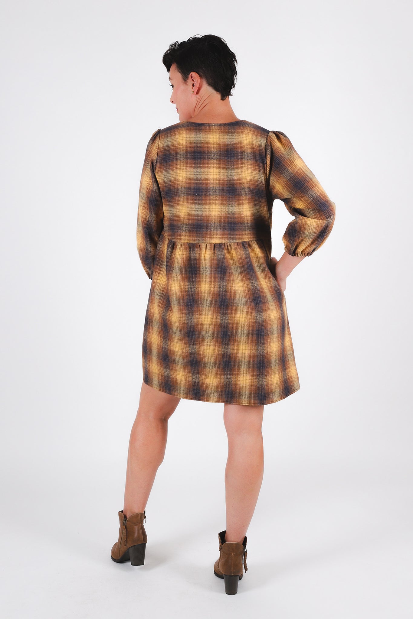 Happiness Dress | Bark Plaid