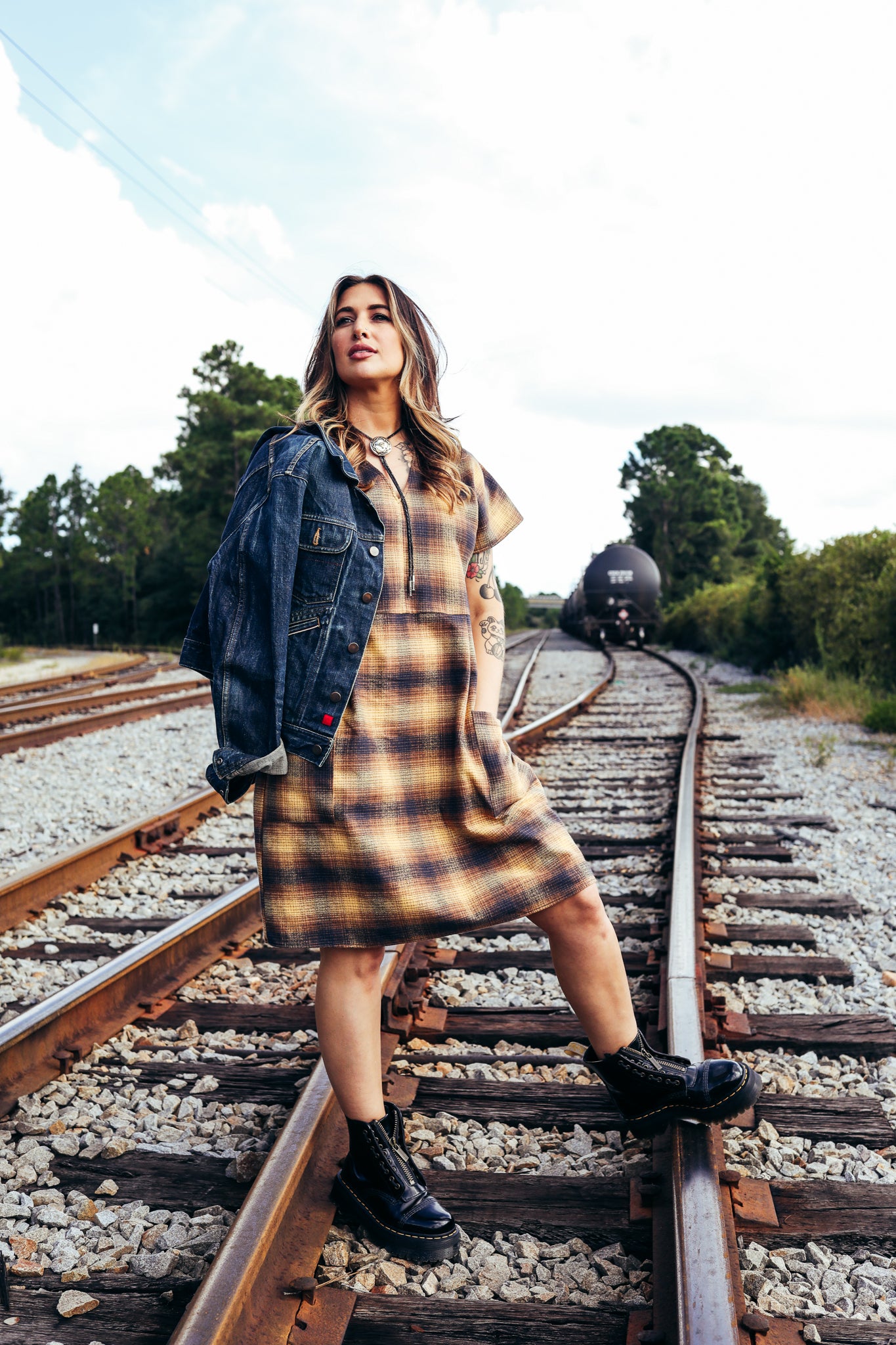 Hideaway Dress | Bark Plaid