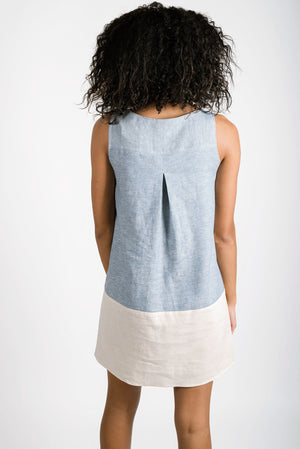 Shirley Linen Dress | Chambray