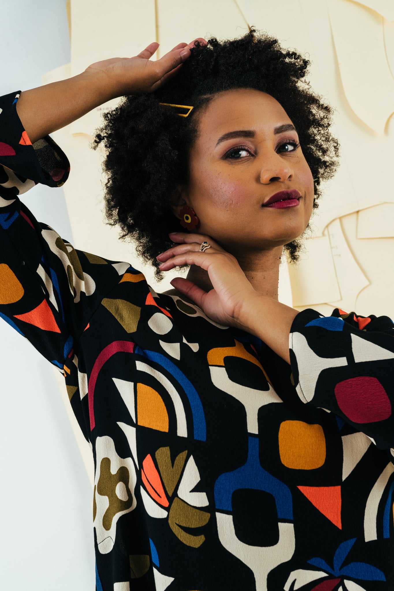 Kimmie Bell Sleeve Dress | Adventure Print