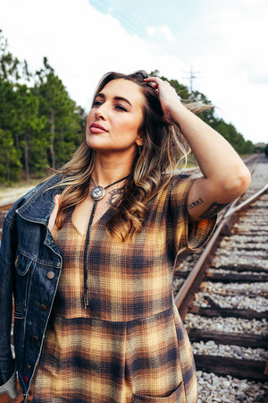 Hideaway Dress | Bark Plaid