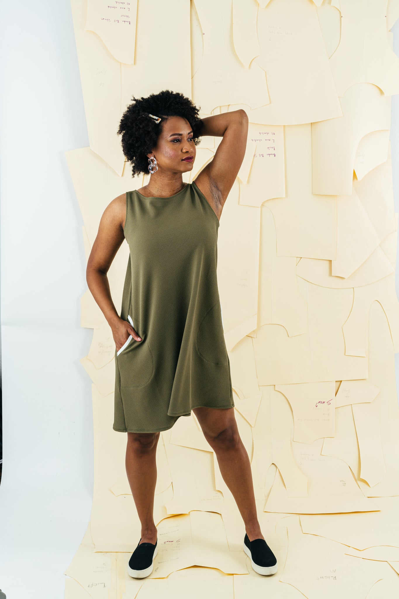 Chelsea Swing Dress | Olive