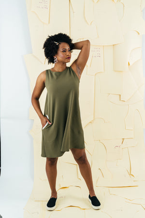 Chelsea Swing Dress | Olive