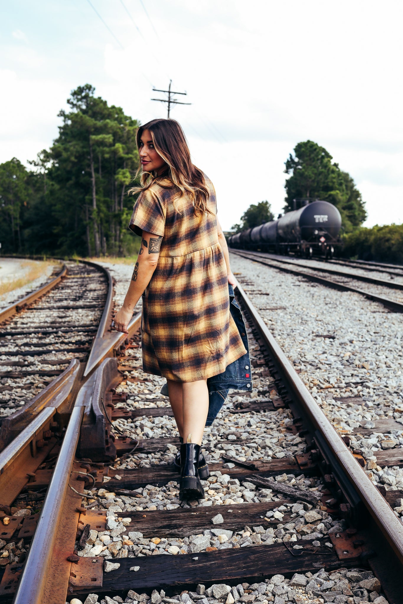 Hideaway Dress | Bark Plaid