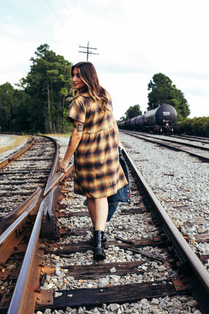 Hideaway Dress | Bark Plaid