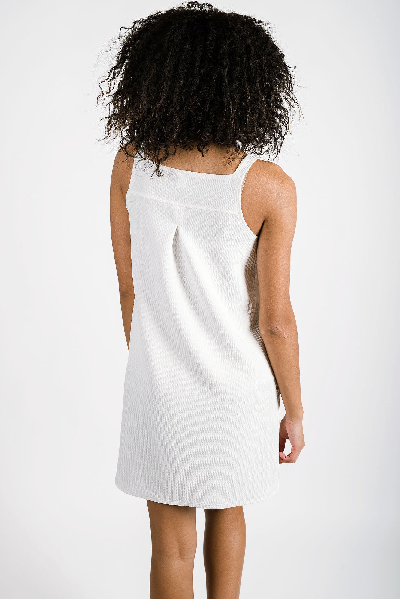 Sadie Square Neck Dress | Ivory