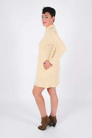 Traveller Dress | Ochre Stripe