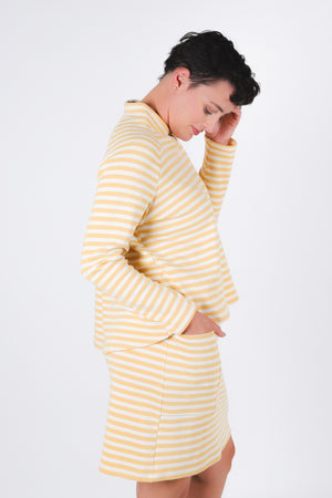 Chalet Sweatshirt | Ochre Stripe