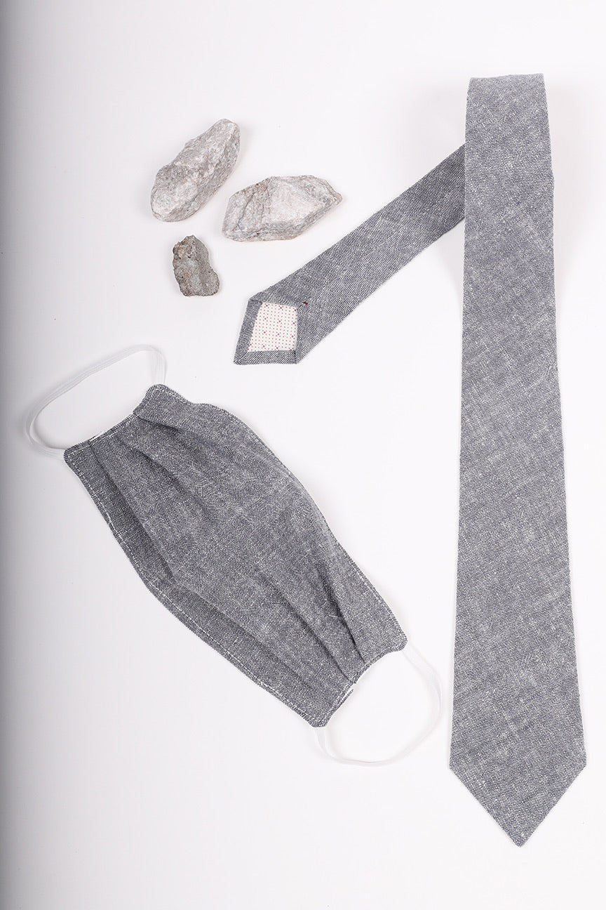 Linen Riley Tie | Matching Mask Option