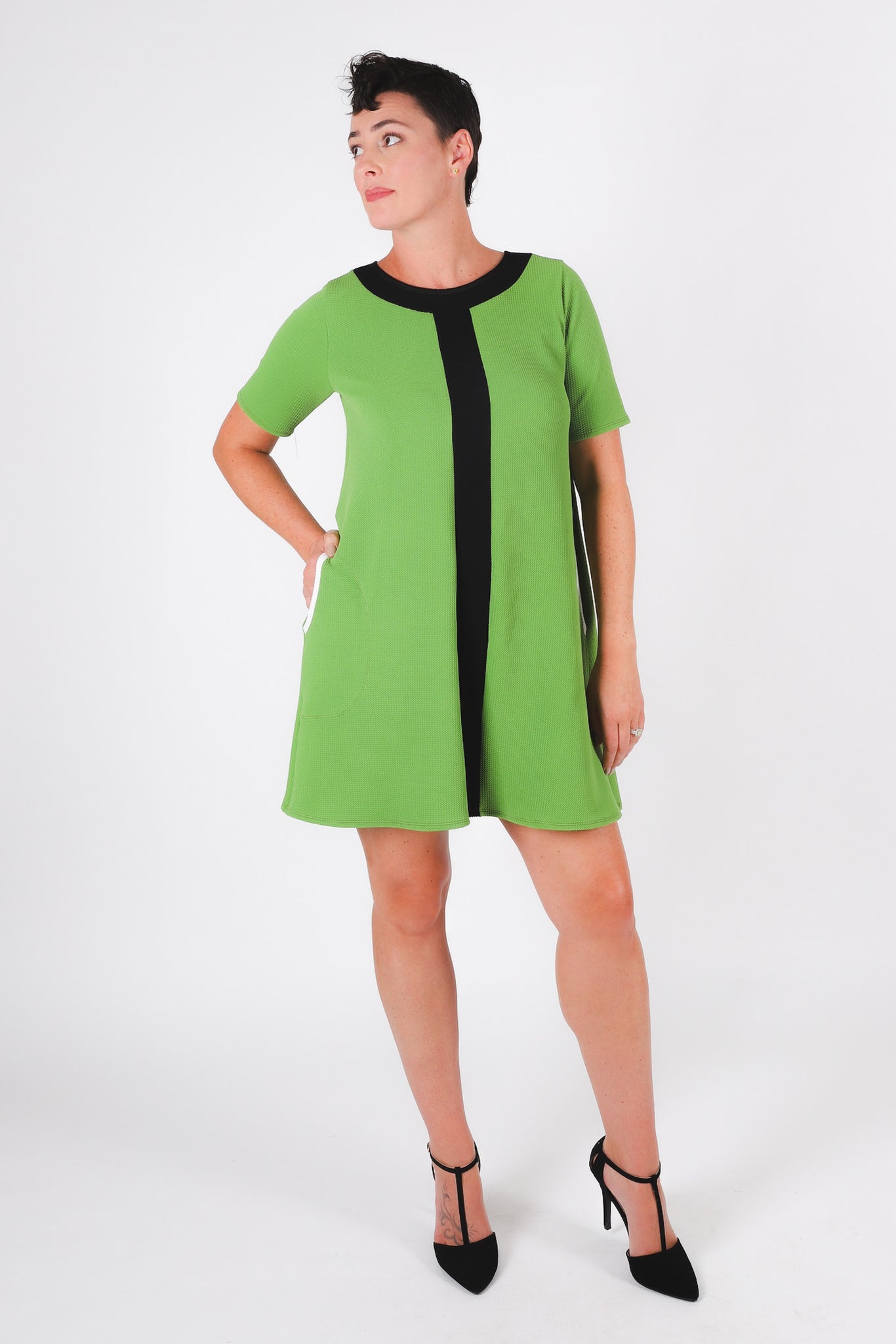 Nyota Panel Dress | Leaf