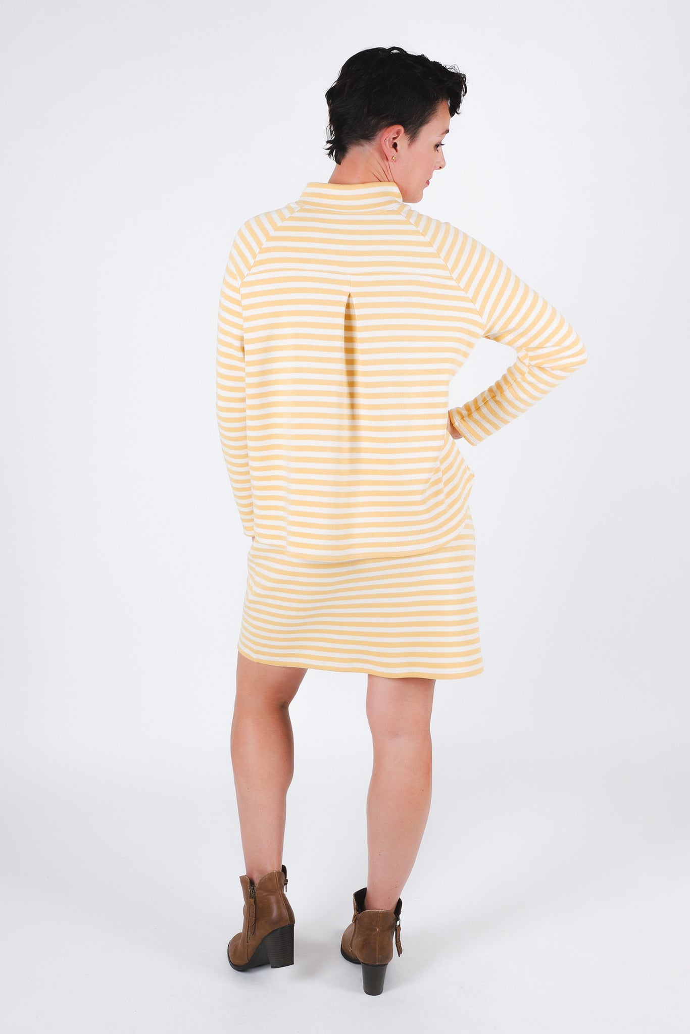 Chalet Sweatshirt | Ochre Stripe