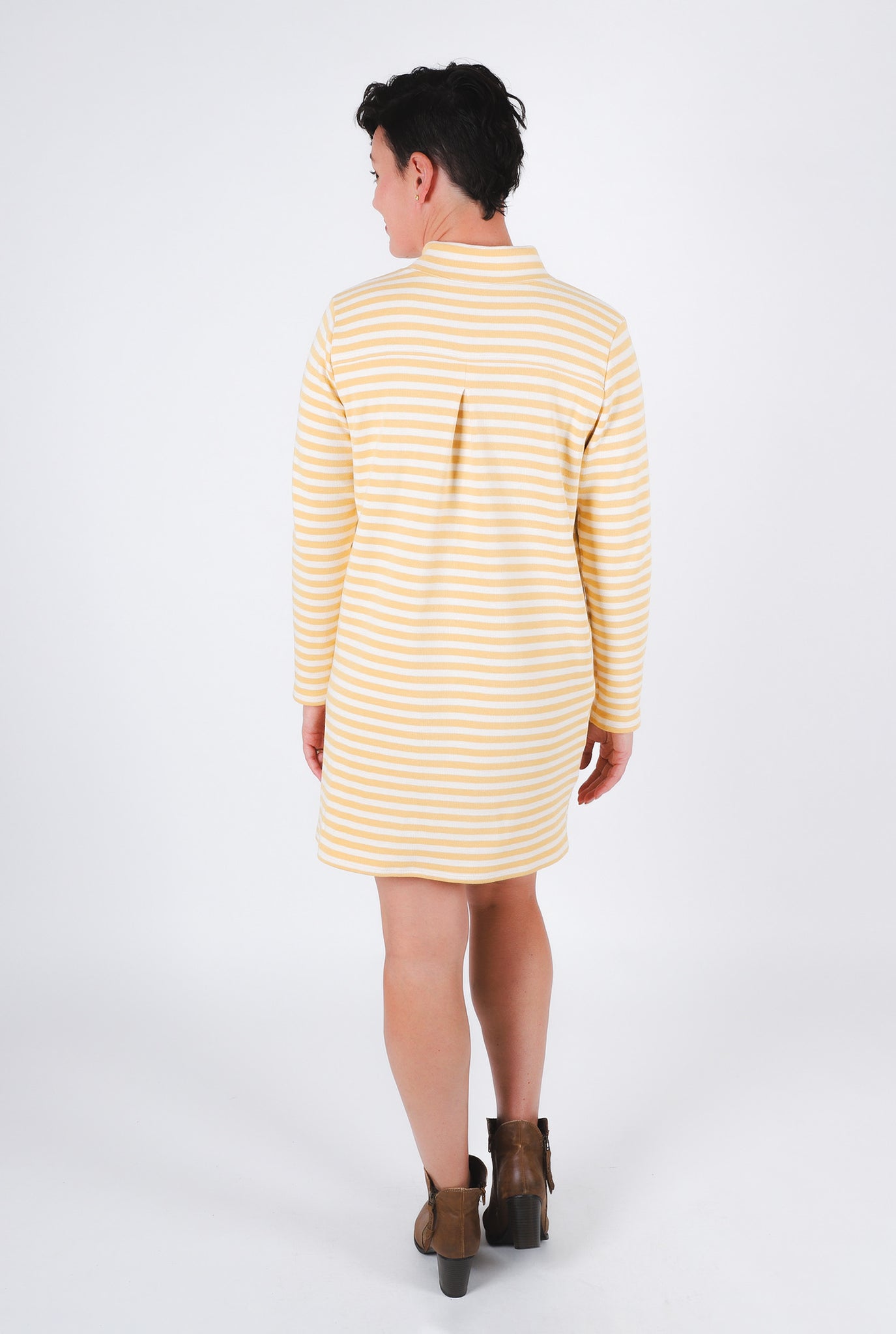 Traveller Dress | Ochre Stripe